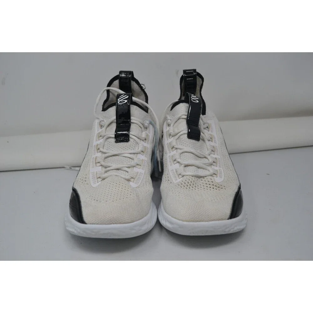 Under Armour Curry 8 FLOW White Patent 3024785-111 Sz M 10.5 W12 Basketball Shoe